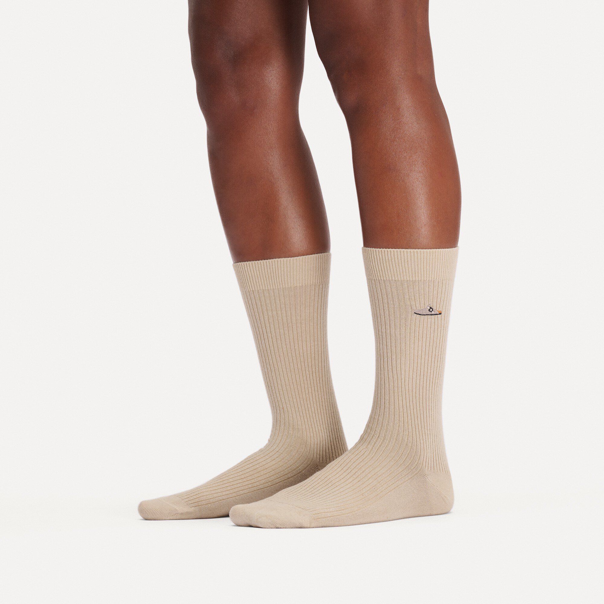 Baumwoll-Ripp-Socken Baumwolle/Polyamid/Elasthan
