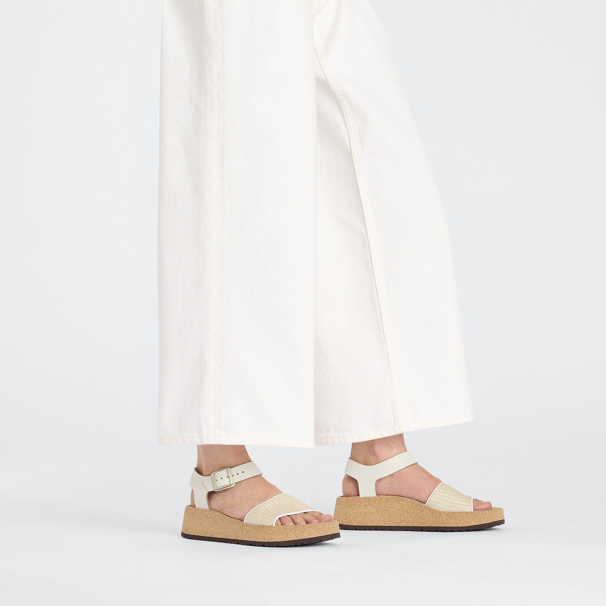 Glenda Raffia Natürliches Leder/Synthetik
