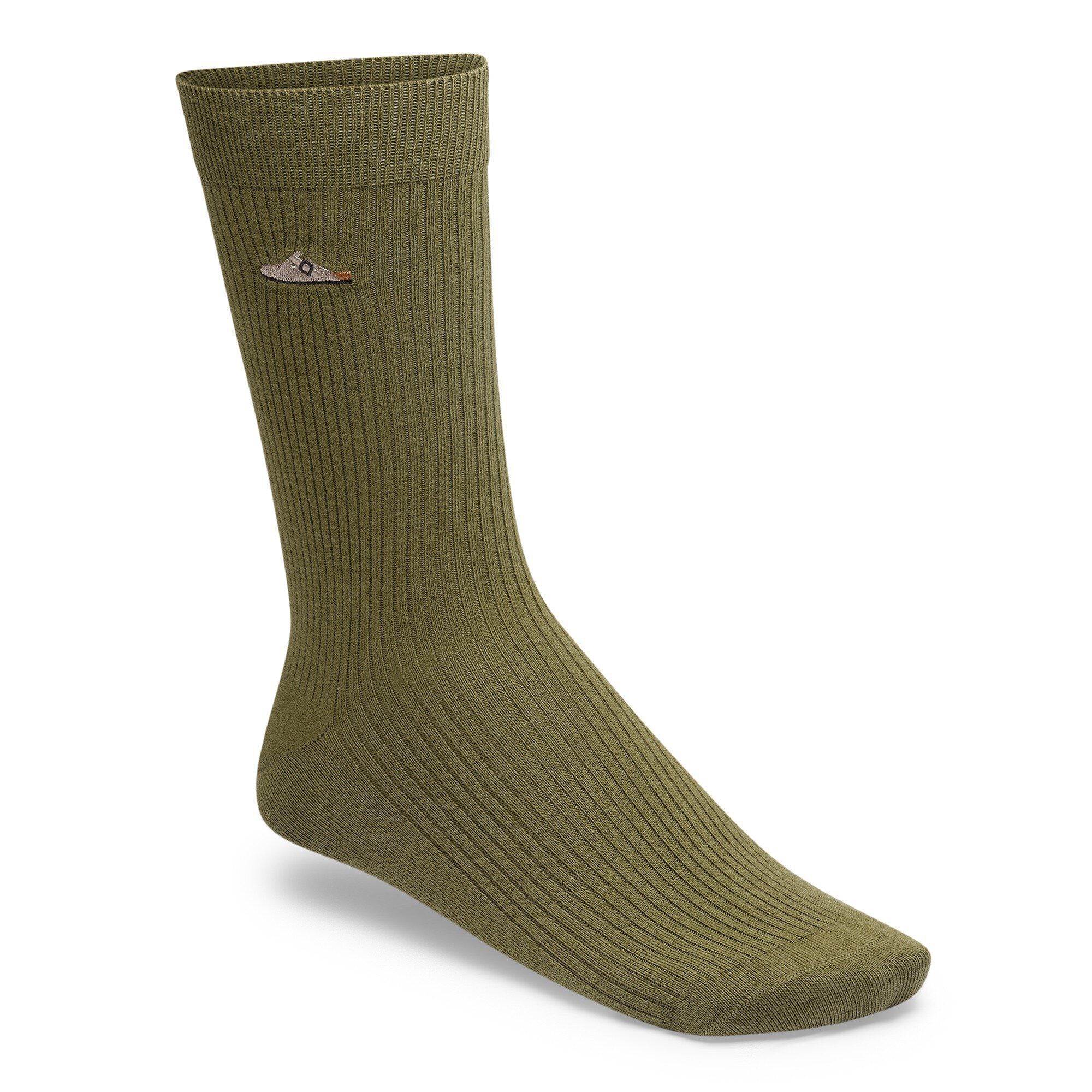 Baumwollgerippte Socken Baumwolle/Polyamid/Elasthan