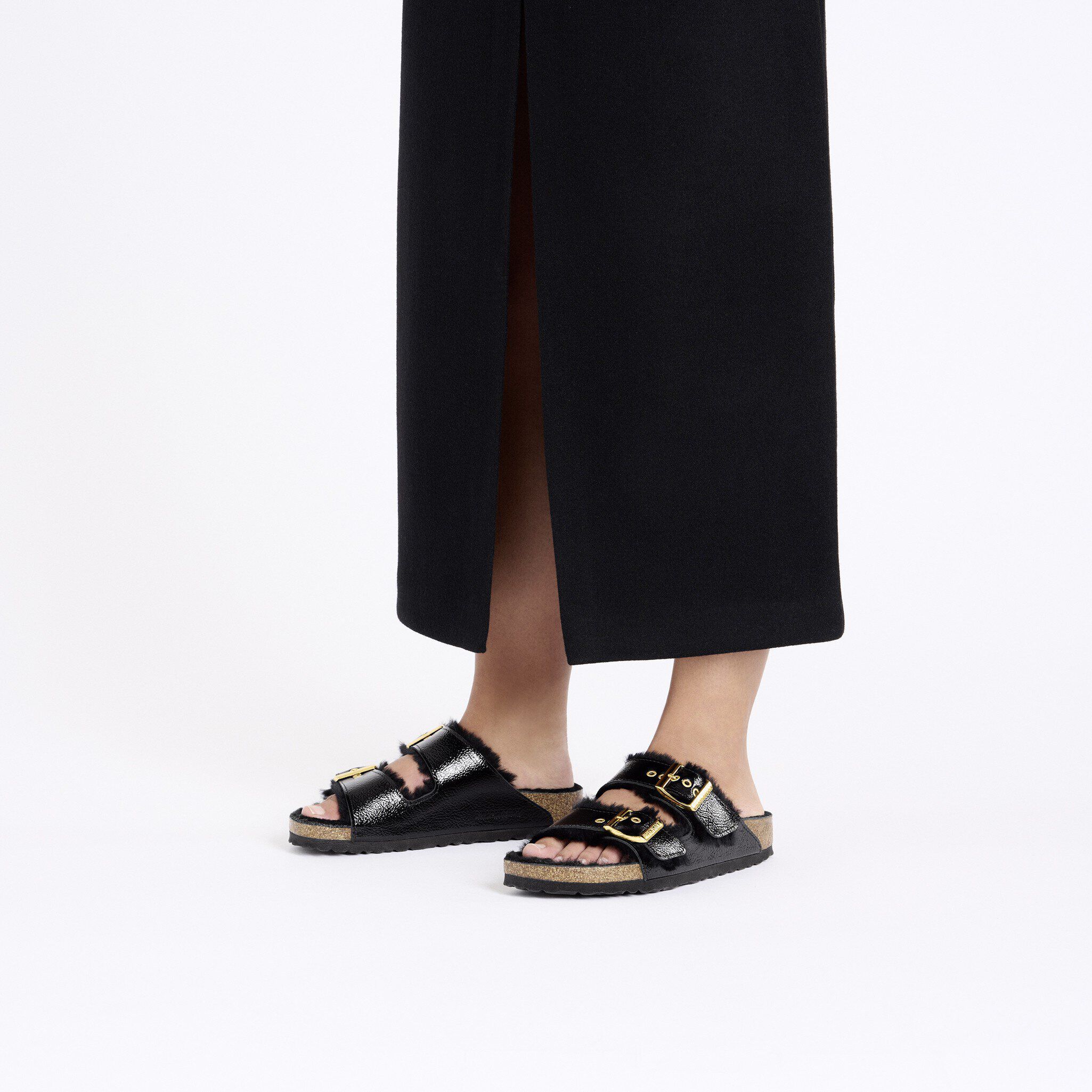 Arizona Shearling Eyelets Patentleder