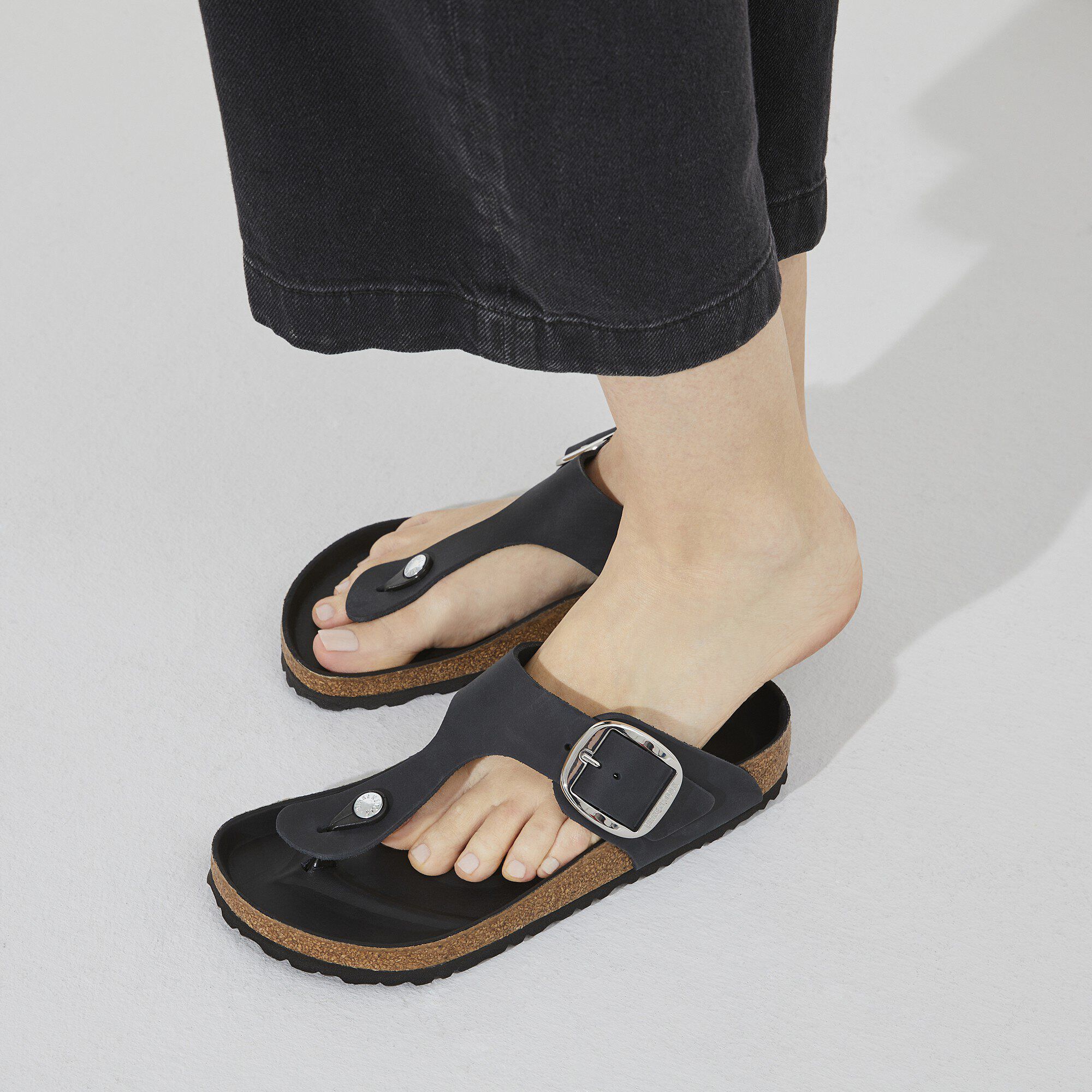 Gizeh Big Buckle Natürliches Leder Geölt