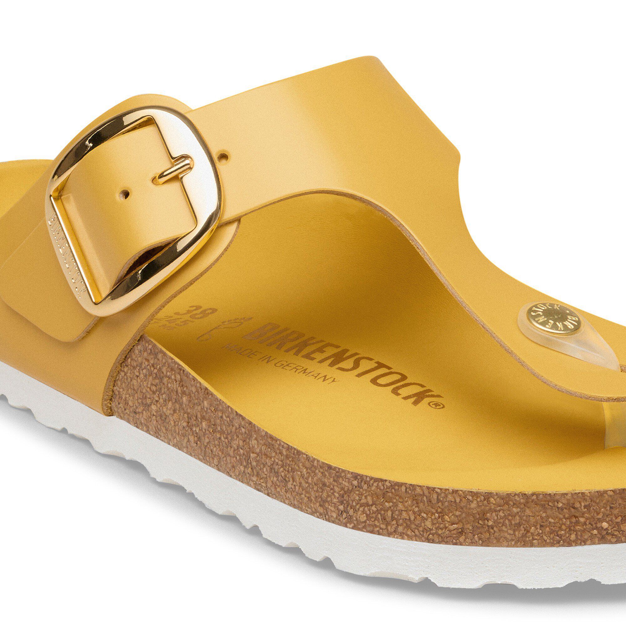 Gizeh Big Buckle Naturleder Lack