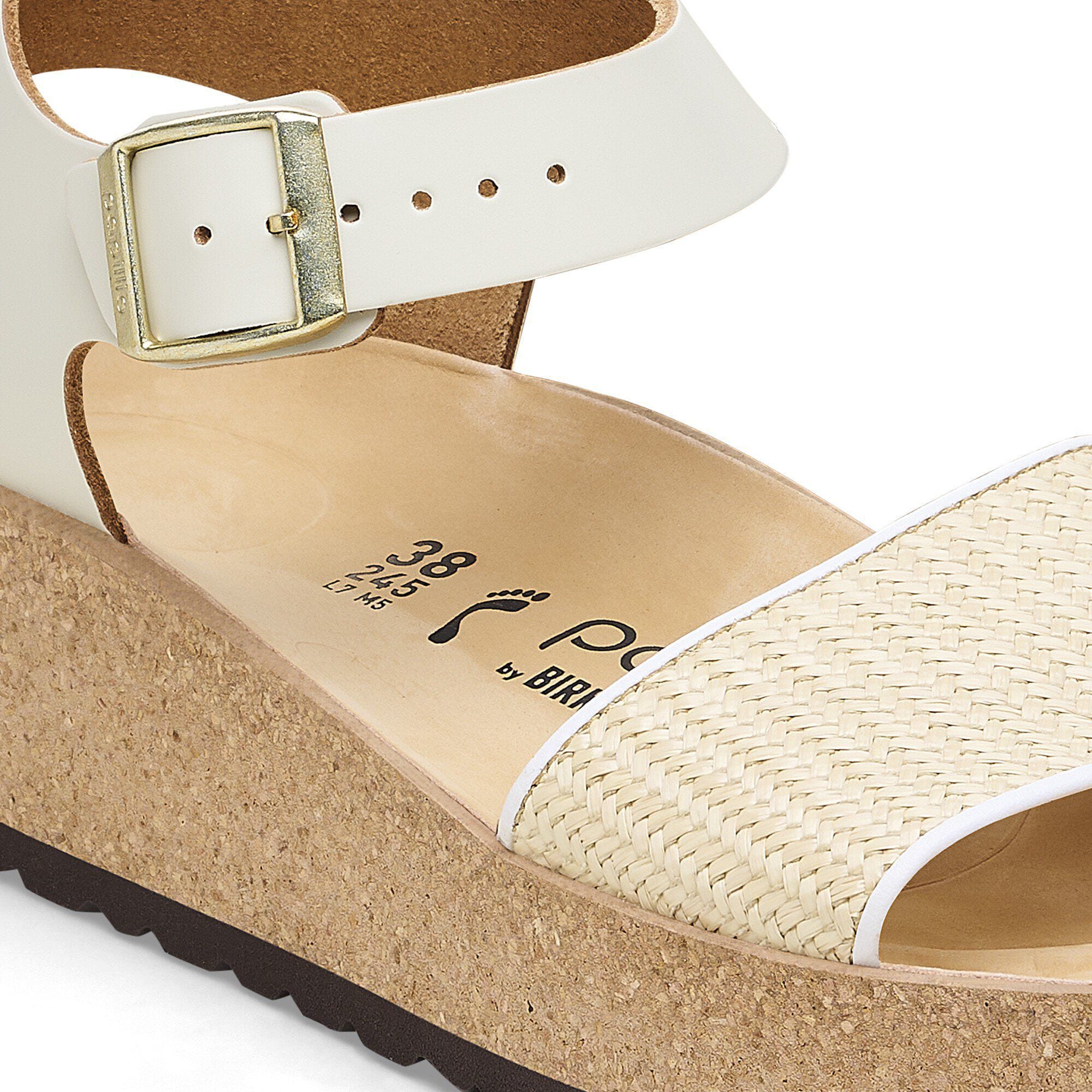 Glenda Raffia Natürliches Leder/Synthetik